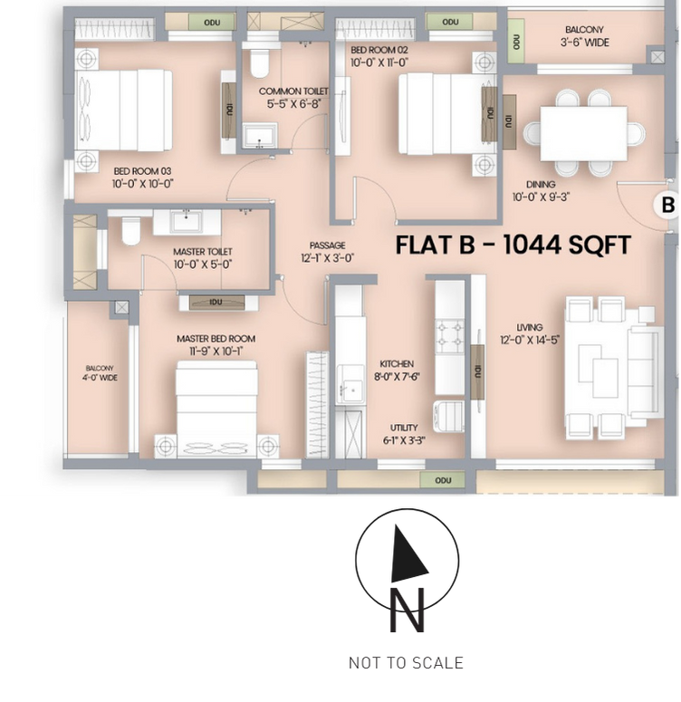 PRAVYA 3 BHK 2T